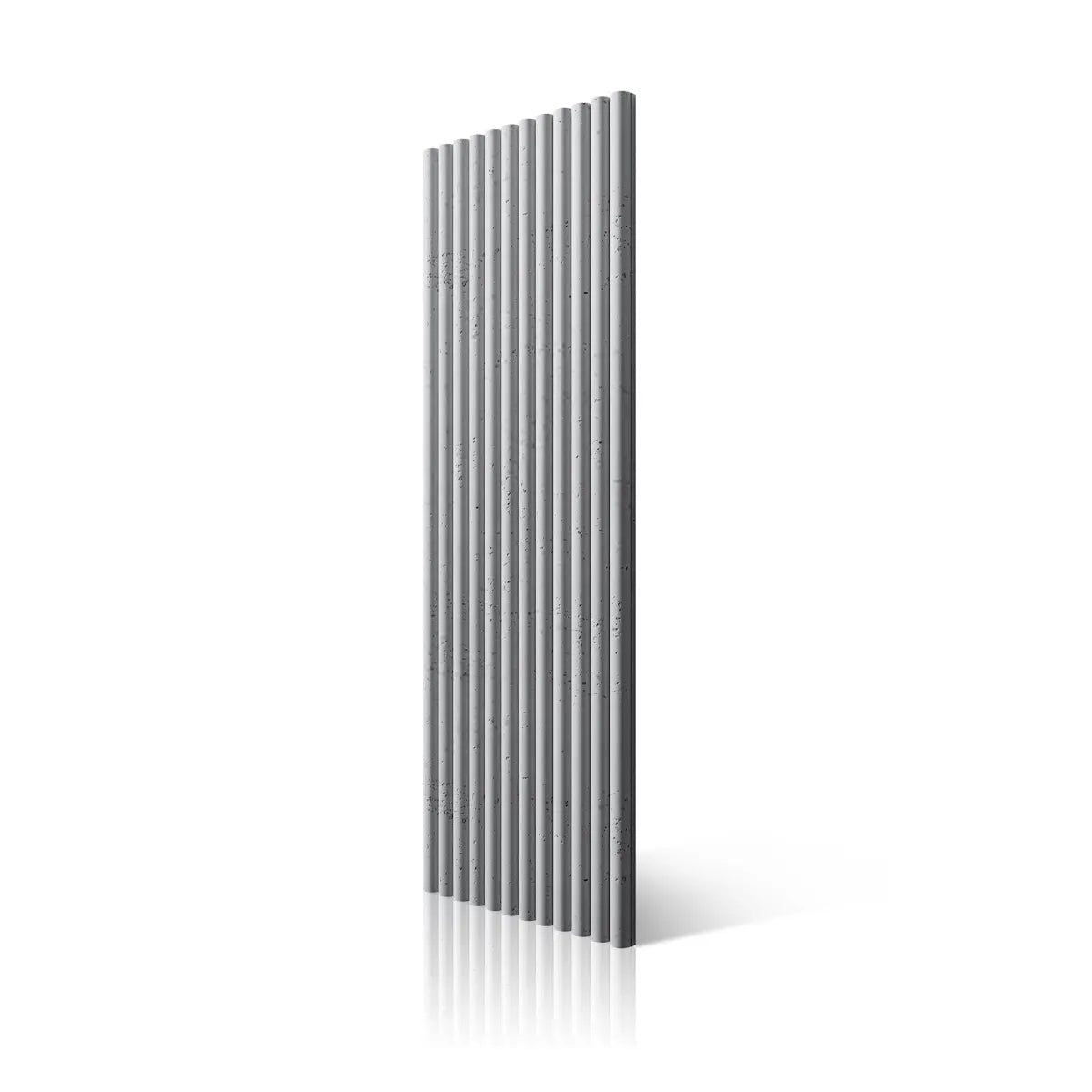 3D Concrete Wall Panel TUBES 50 on white background DecorMania.eu