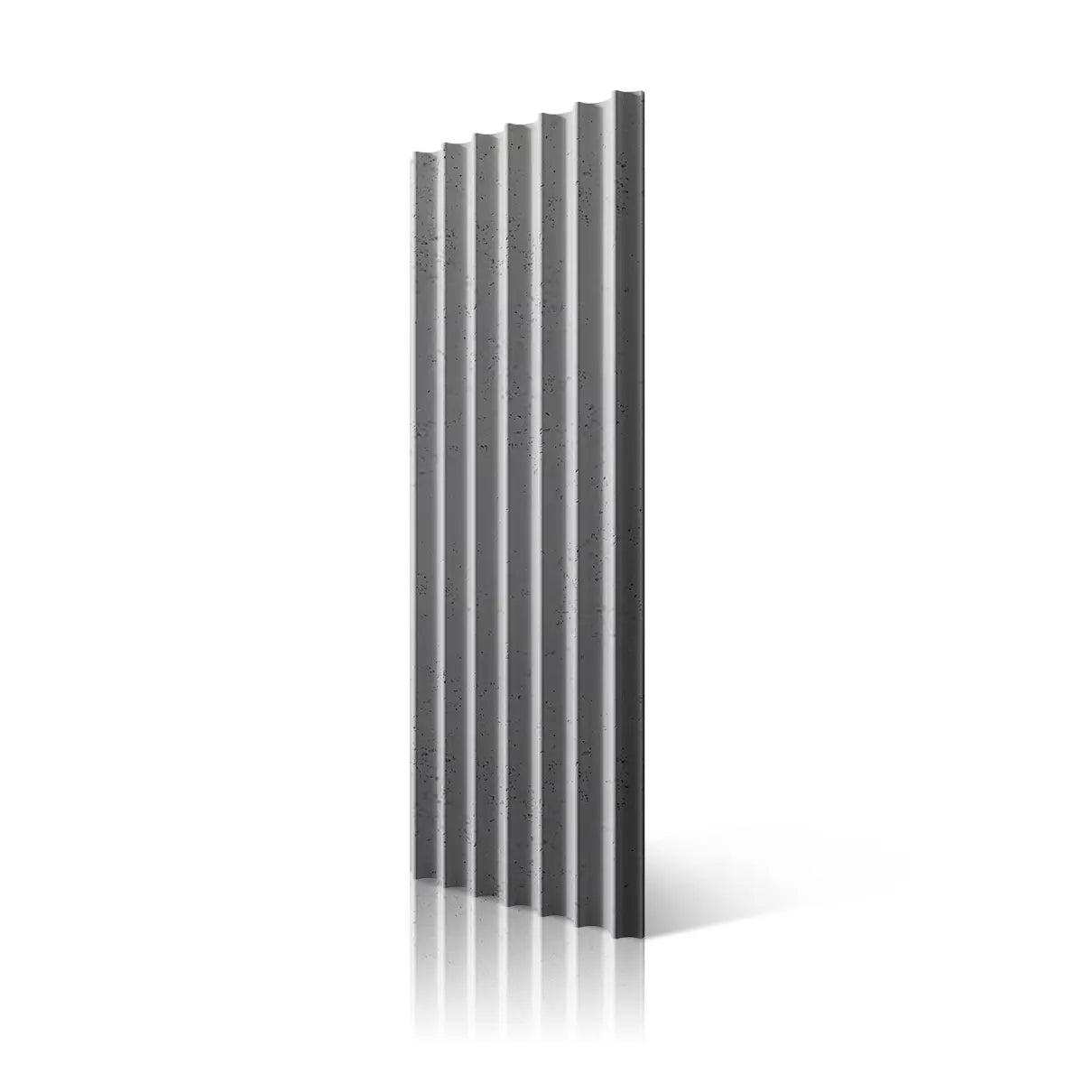 3D Concrete Wall Panel GROOVER S S51 colour on white background DecorMania.eu