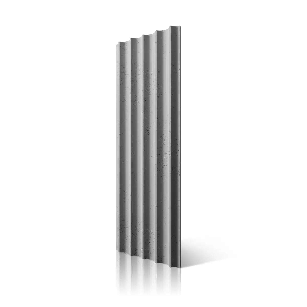 3D Concrete Wall Panel GROOVER S50 colour on white background Decormania.eu