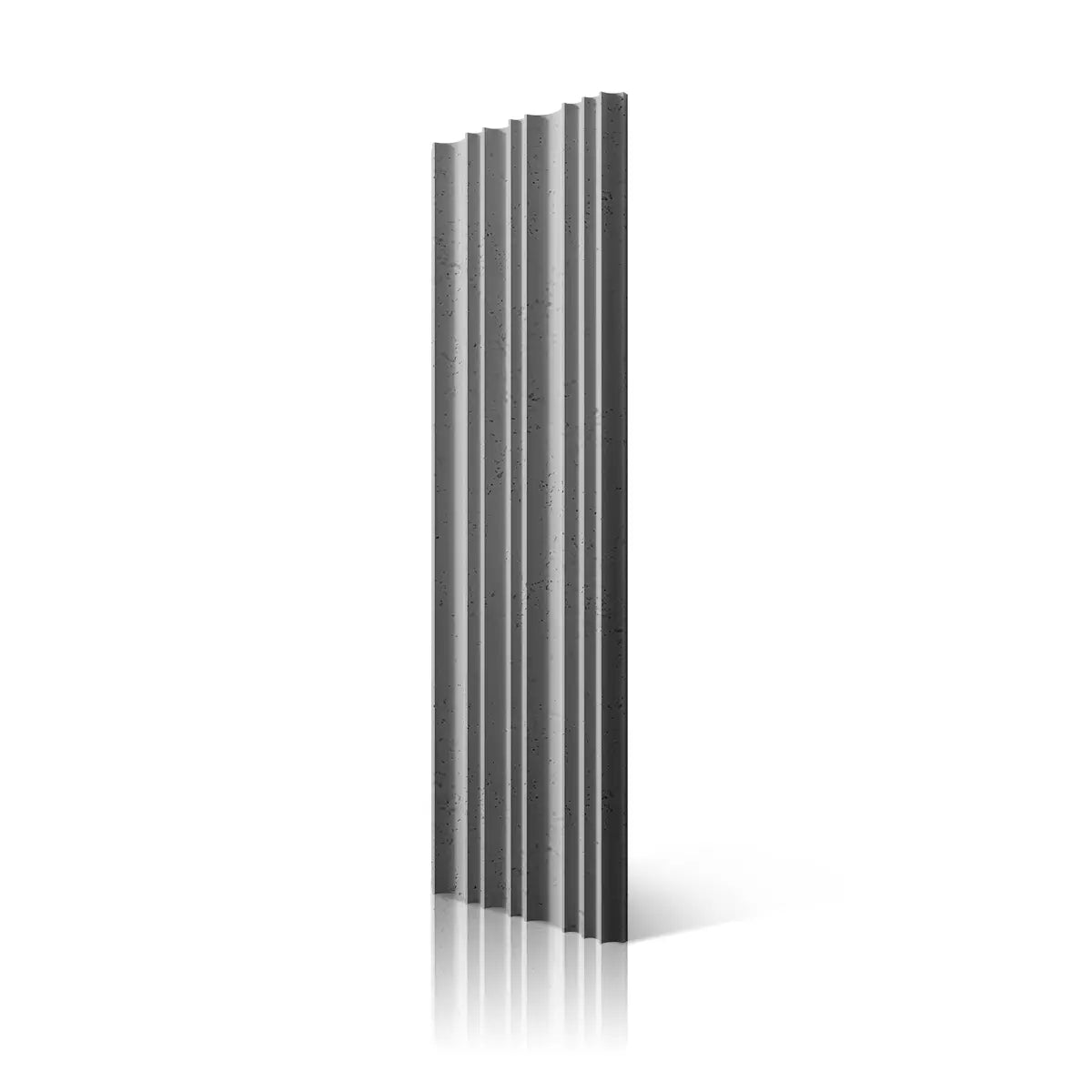 3D Concrete Wall Panel STRIPES S51 colour on white background DecorMania.eu