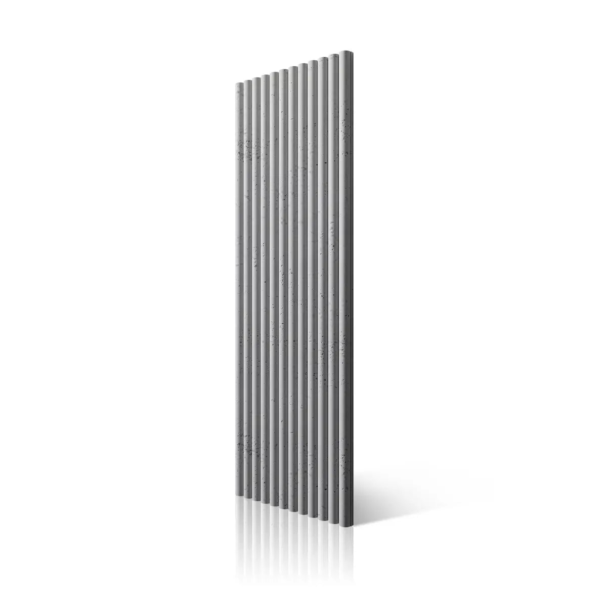 3D Concrete Wall Panel TUBES S51 on white background DecorMania.eu