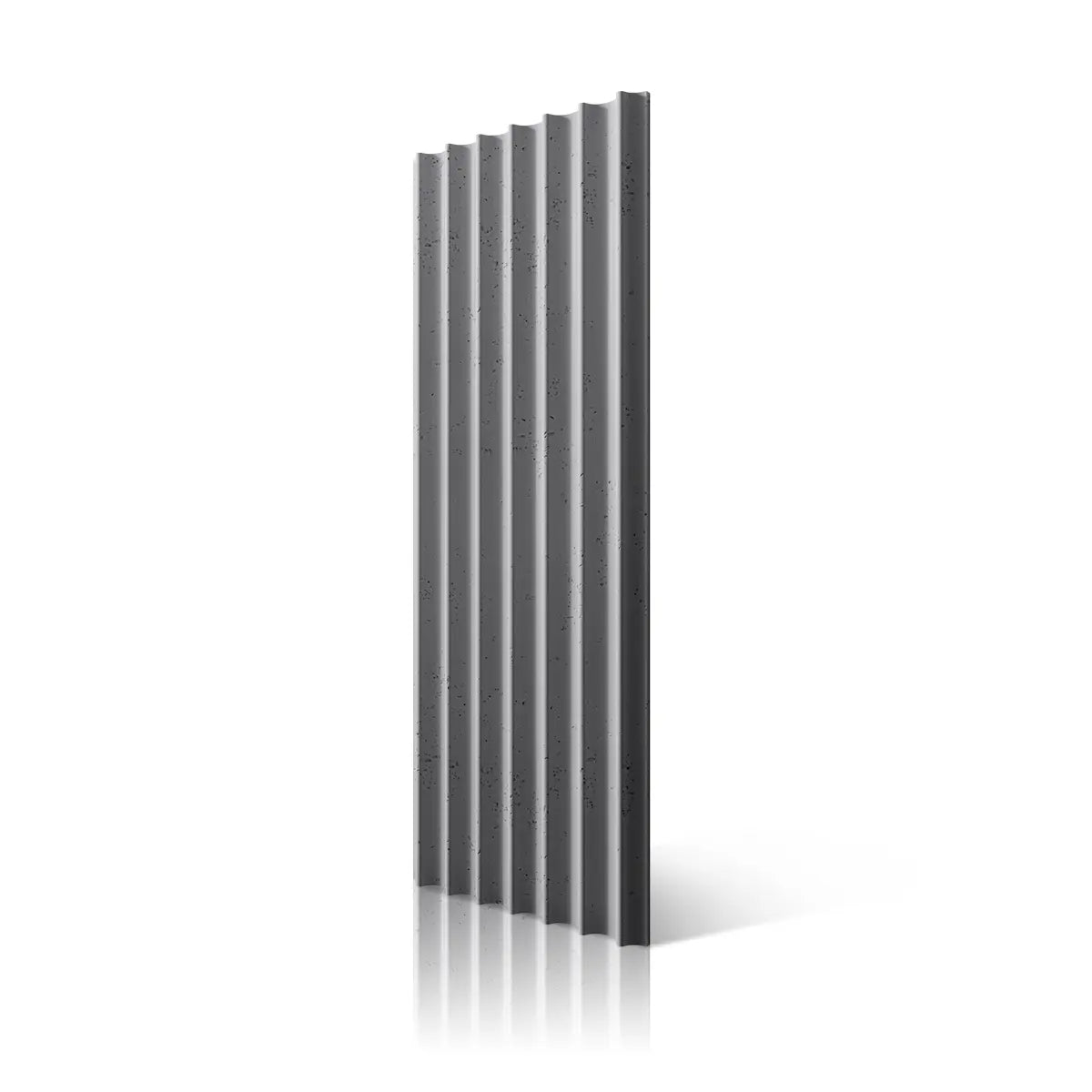 3D Concrete Wall Panel GROOVER S colour S95 on white background DecorMania.eu