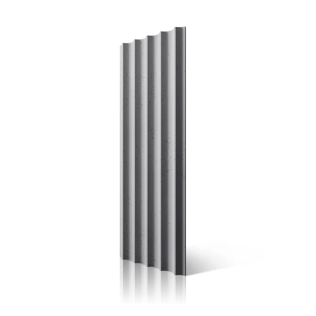 3D Concrete Wall Panel GROOVER S95 colour on white background Decormania.eu