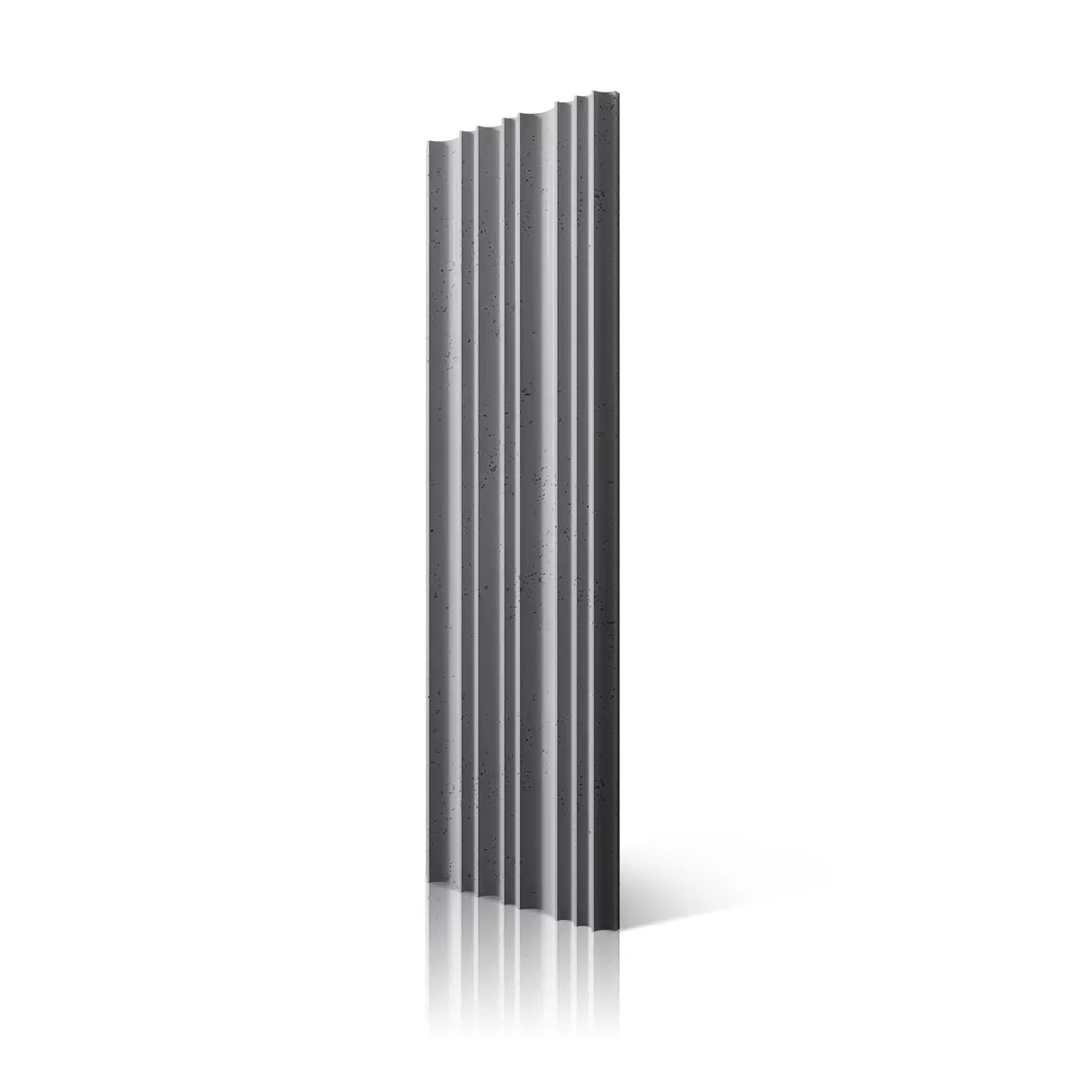 3D Concrete Wall Panel STRIPES S95 colour on white background DecorMania.eu