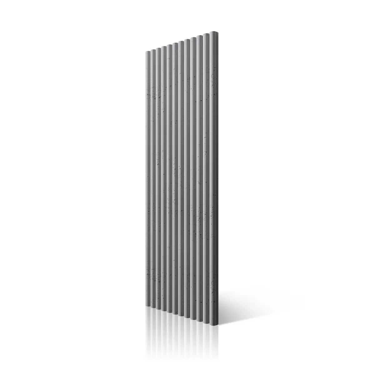 3D Concrete Wall Panel TUBES S95 on white background DecorMania.eu