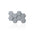 3D Concrete Wall Panels HEXAGON colour swatch on white background DecorMania EU