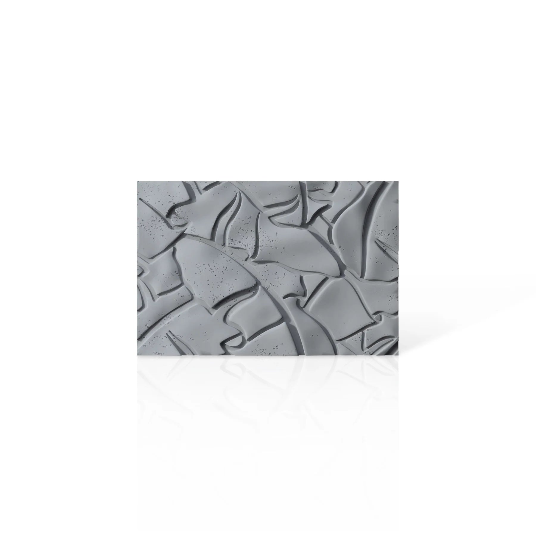 3D Concrete Wall Panels LEAF colour swatch on white background DecorMania.eu