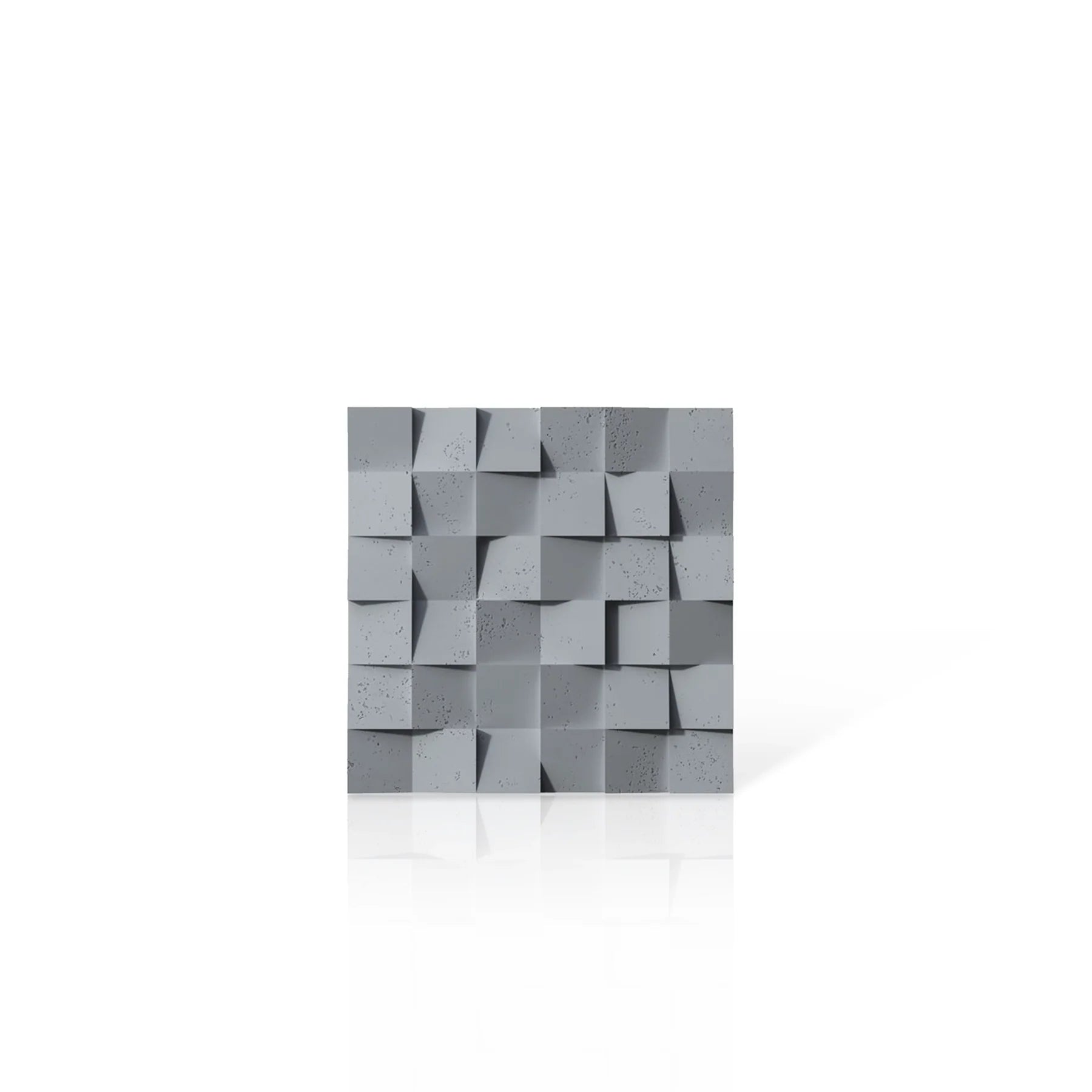 3D Concrete Wall Panels MULTISQUARES colour swatch on white background DecorMania.eu
