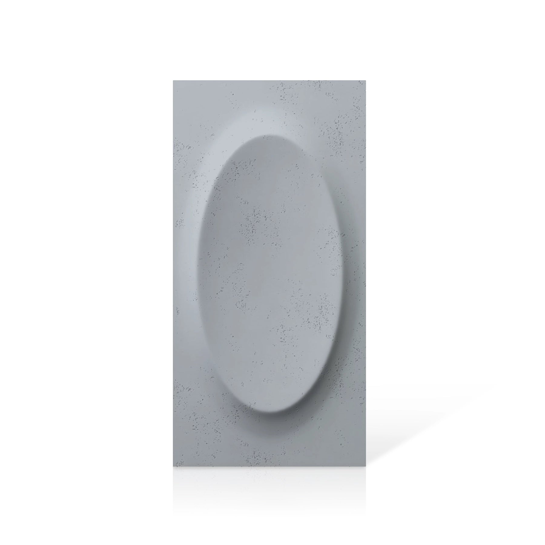 3D Concrete Wall Panels OVAL colour swatch on white background DecorMania.eu