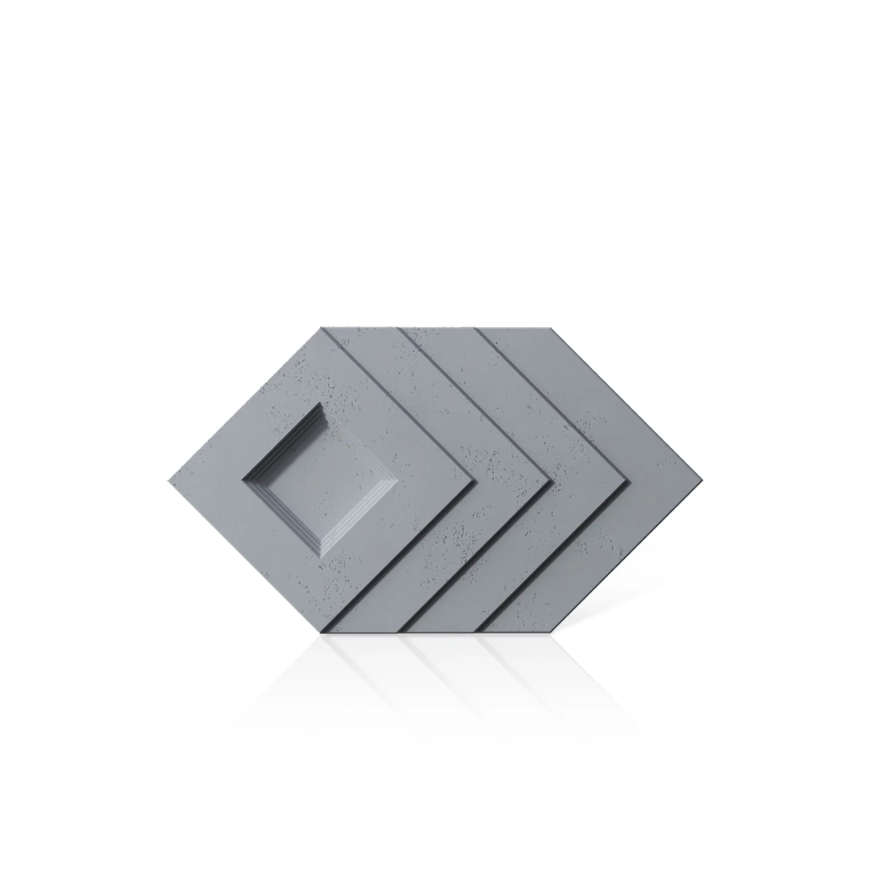 3D Concrete Wall Panels SHADOW colour swatch on white background DecorMania.eu