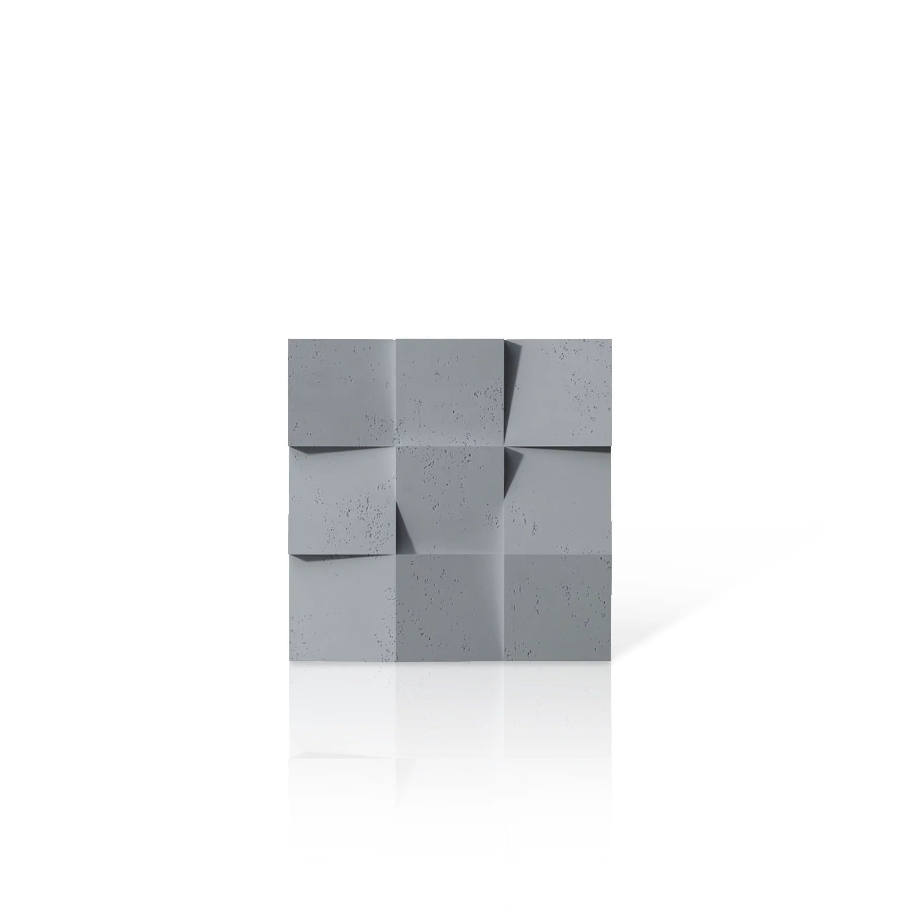 3D Concrete Wall Panels SQUARES colour swatch on white background DecorMania.eu