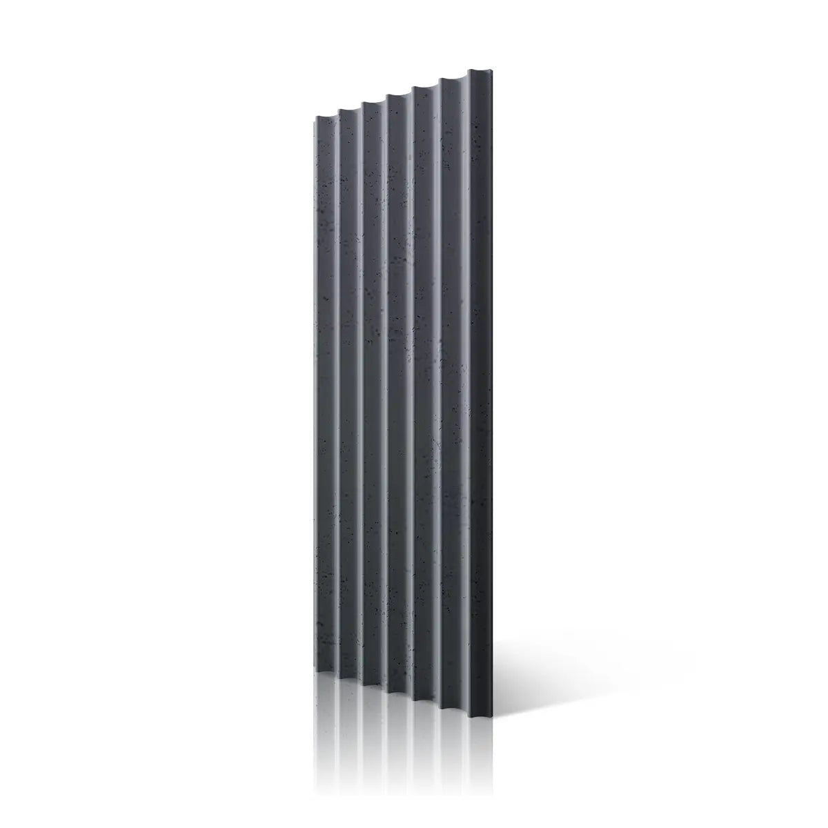 3D Concrete Wall Panel GROOVER S colour S96 on white background DecorMania.eu