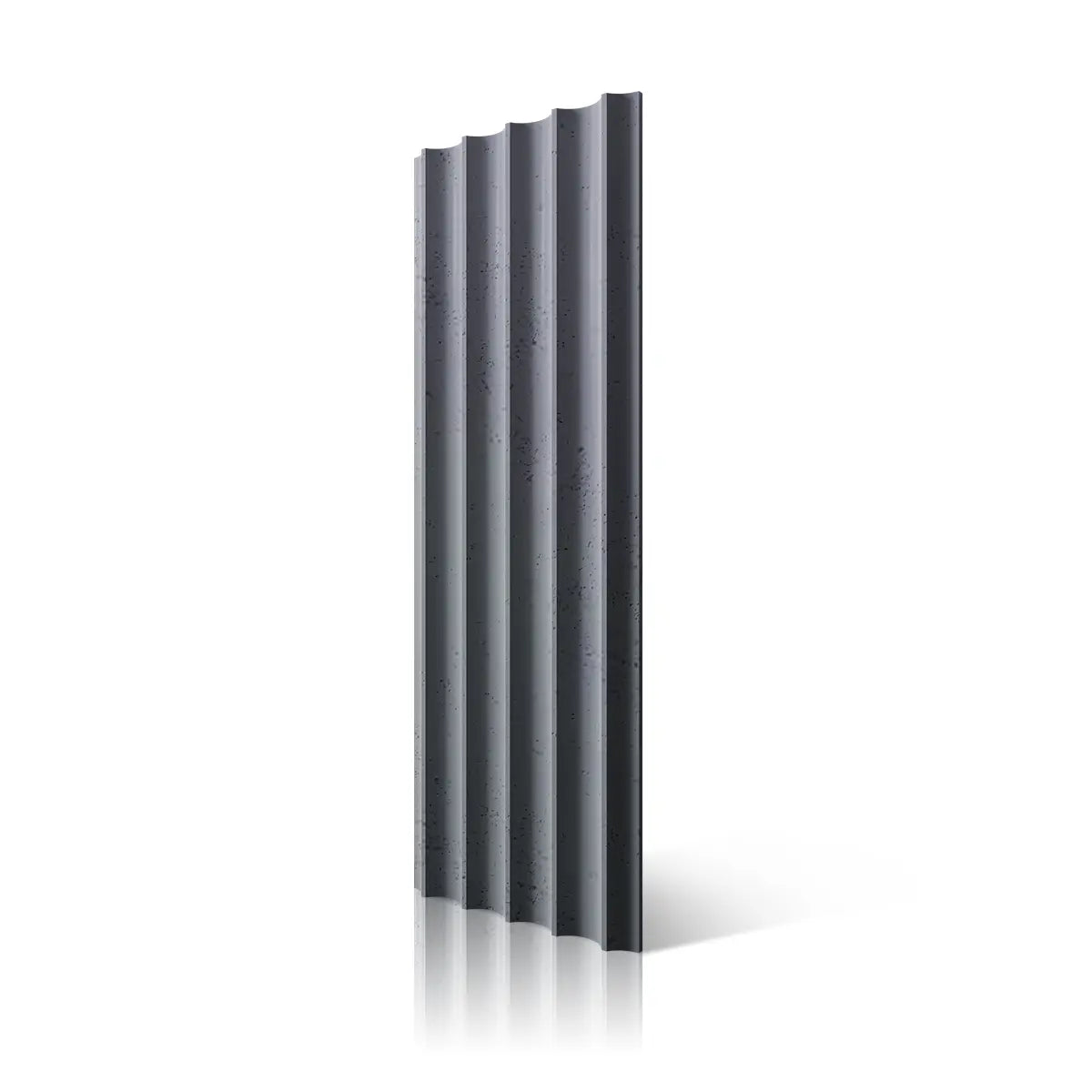 3D Concrete Wall Panel GROOVER S96 colour on white background Decormania.eu