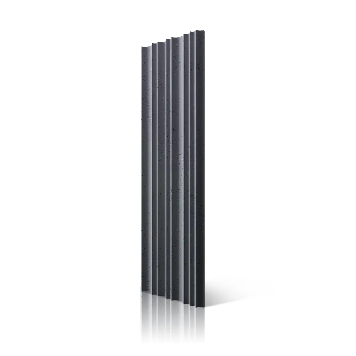 3D Concrete Wall Panel STRIPES S96 colour on white background DecorMania.eu