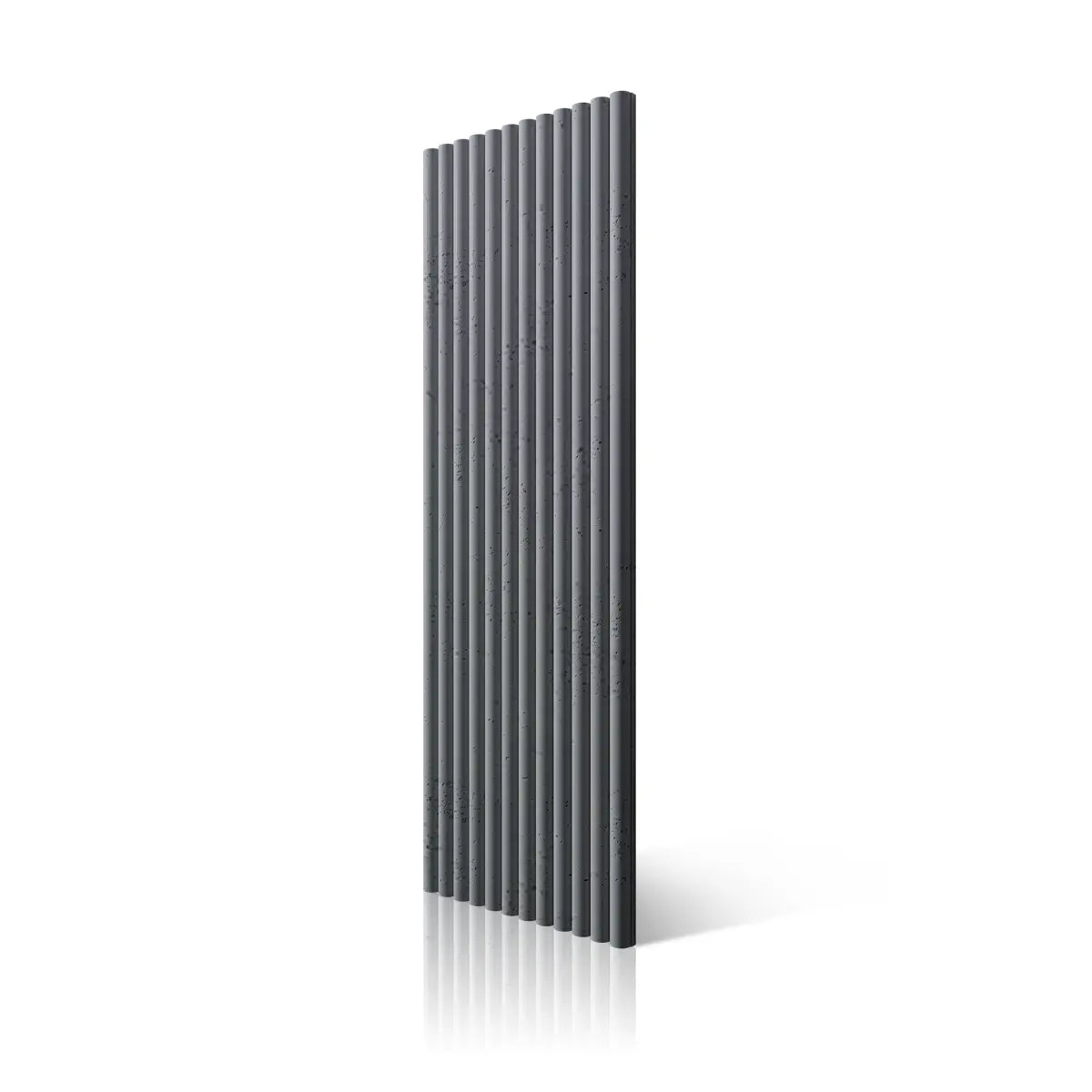 3D Concrete Wall Panel TUBES S96 on white background DecorMania.eu
