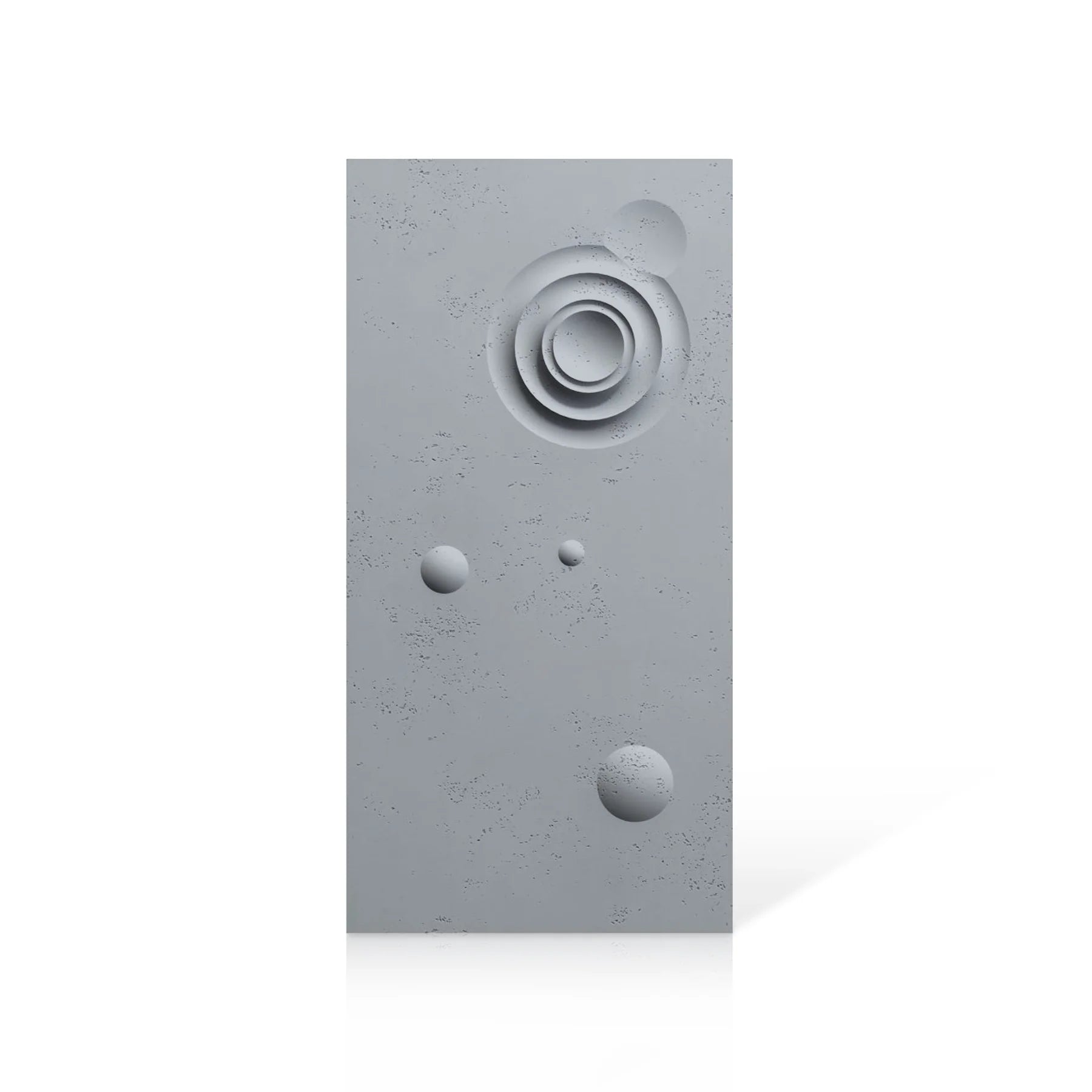 3D Concrete Wall Panels MOONS Models A&B colour swatch on white background DecorMania.eu