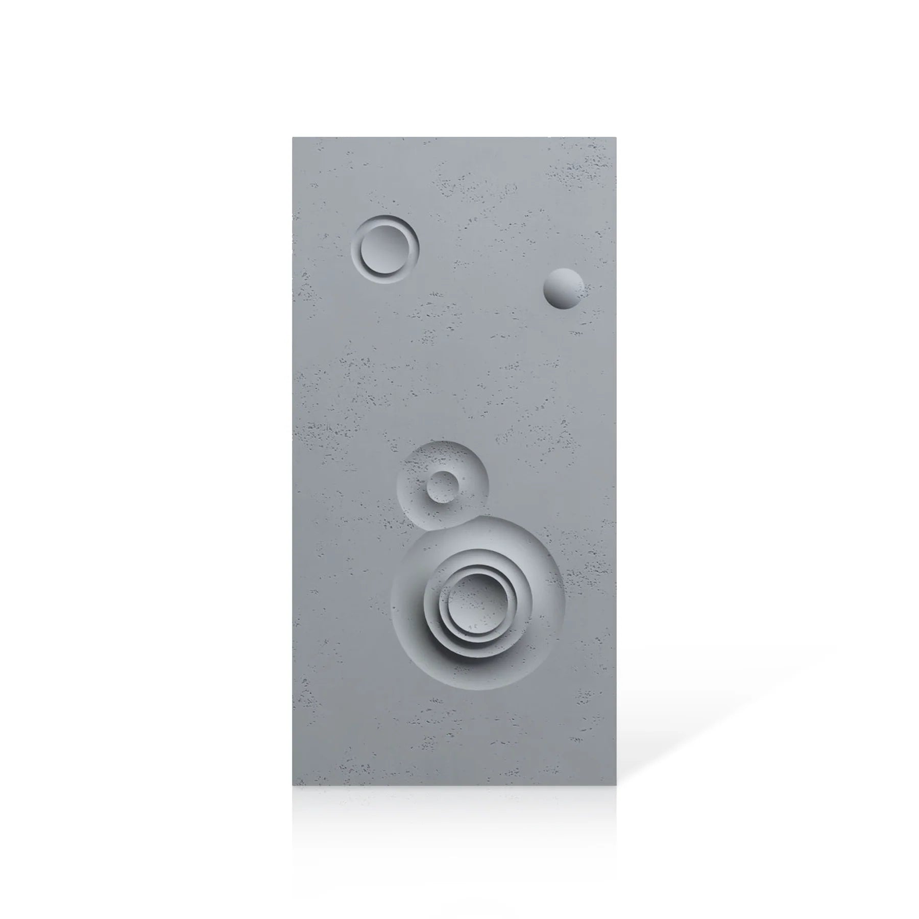 3D Concrete Wall Panels MOONS Models C&D colour swatch on white background DecorMania.eu