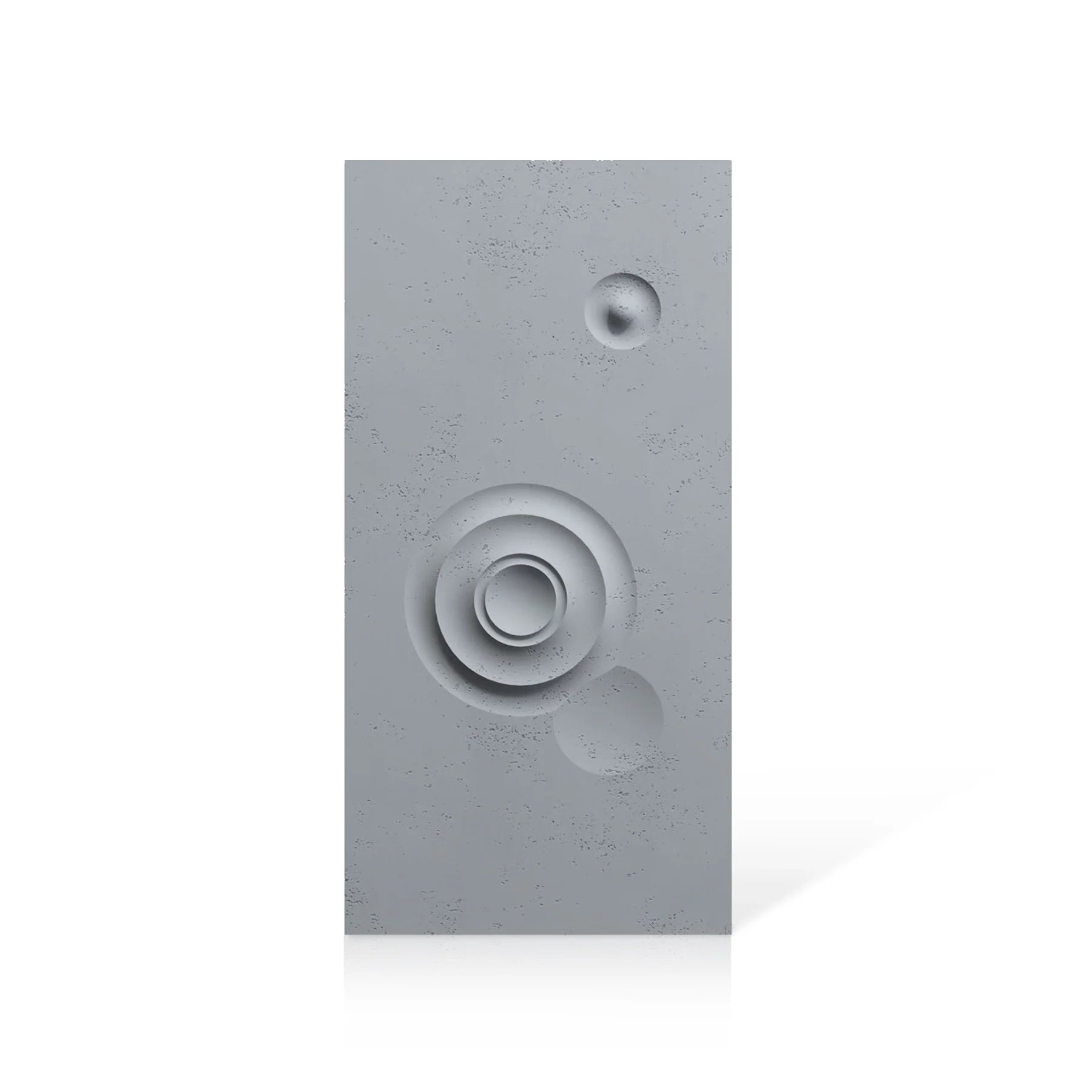 3D Concrete Wall Panels MOONS Models C&D colour swatch on white background DecorMania.eu