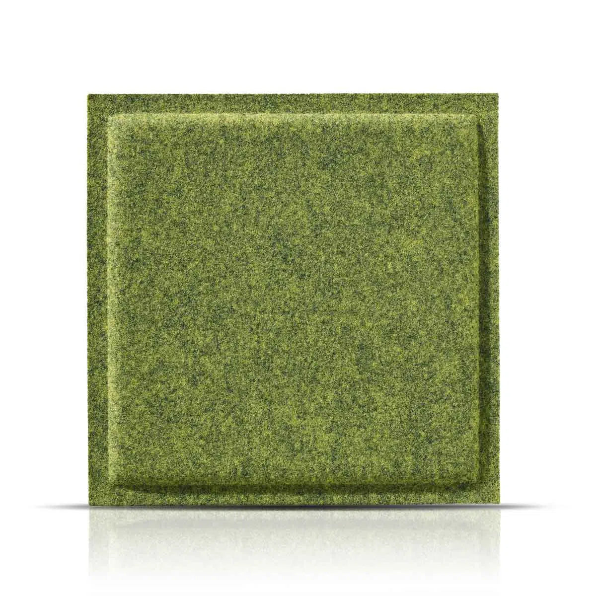 SQUARE BOLD Acoustic 3D Felt Wall Panels on white background OLIVE DecorMania.eu