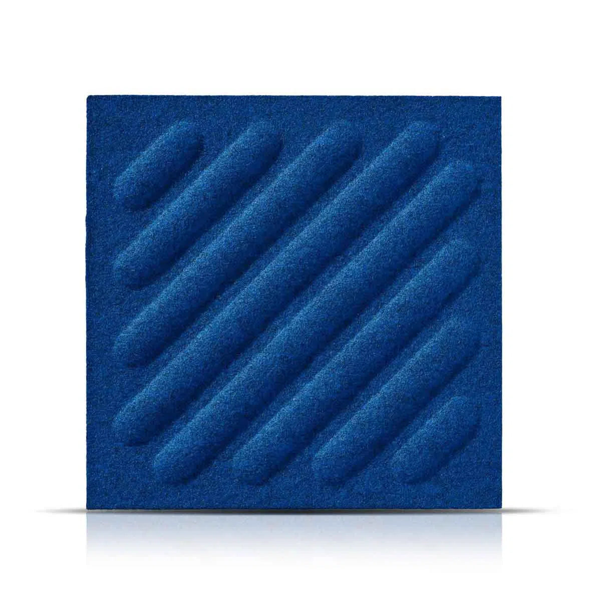 SQUARE RIFT 2 Acoustic 3D Felt Wall Panels on white background INDIGO DecorMania.eu