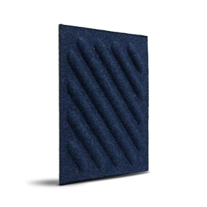 SQUARE RIFT 2 Acoustic 3D Felt Wall Panels - NAVY | DecorMania.eu