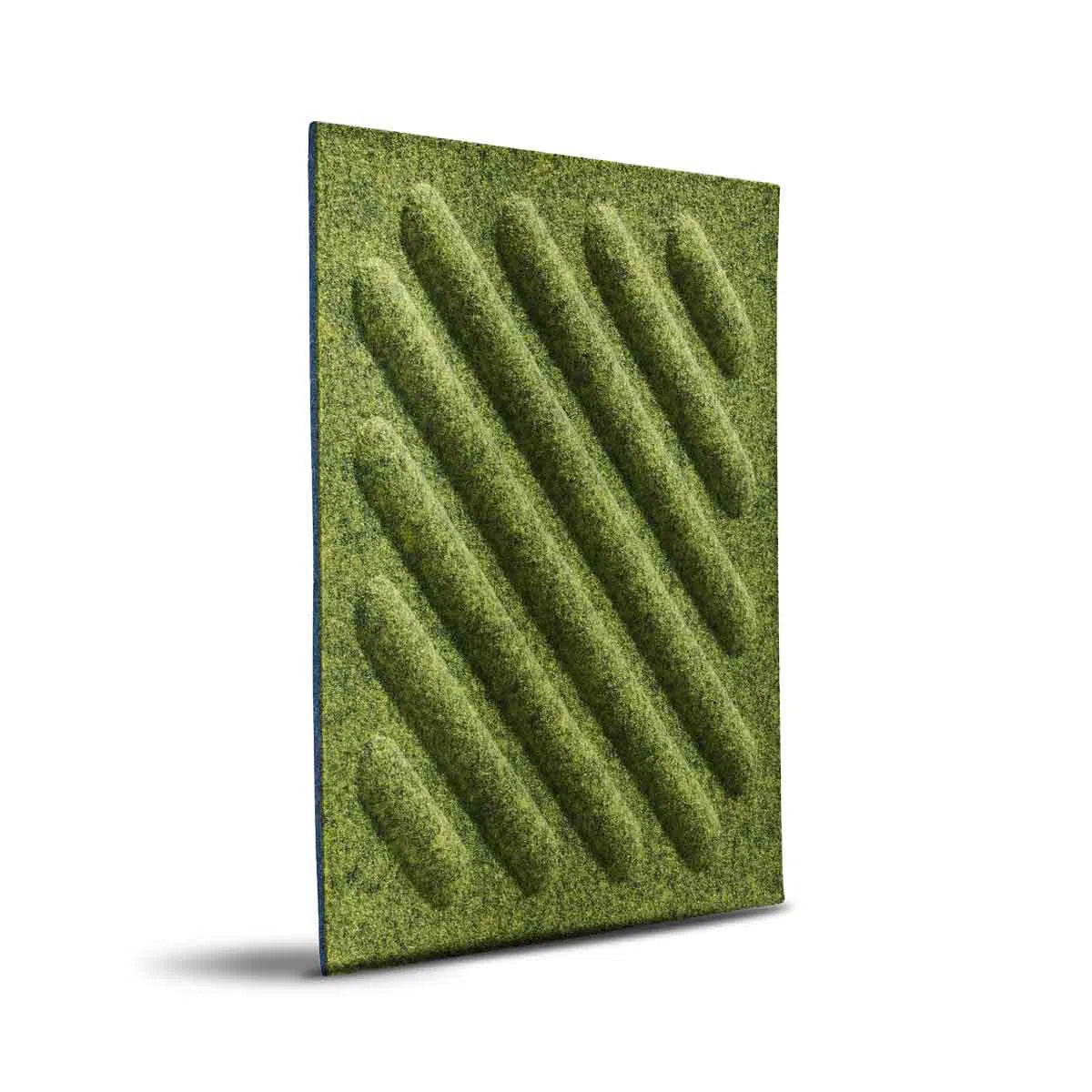 SQUARE RIFT 2 Acoustic 3D Felt Wall Panels on white background OLIVE DecorMania.eu