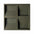 SQUARE 3D Cork Acoustic Wall Panels on white background DARK GREEN DecorMania.eu