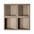 SQUARE 3D Cork Acoustic Wall Panels on white background IVORY DecorMania.eu
