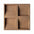 SQUARE 3D Cork Acoustic Wall Panels on white background NATURAL DecorMania.eu