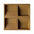 SQUARE 3D Cork Acoustic Wall Panels on white background YELLOW DecorMania.eu