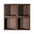 SQUARE 3D Cork Acoustic Wall Panels on white background BROWN DecorMania.eu