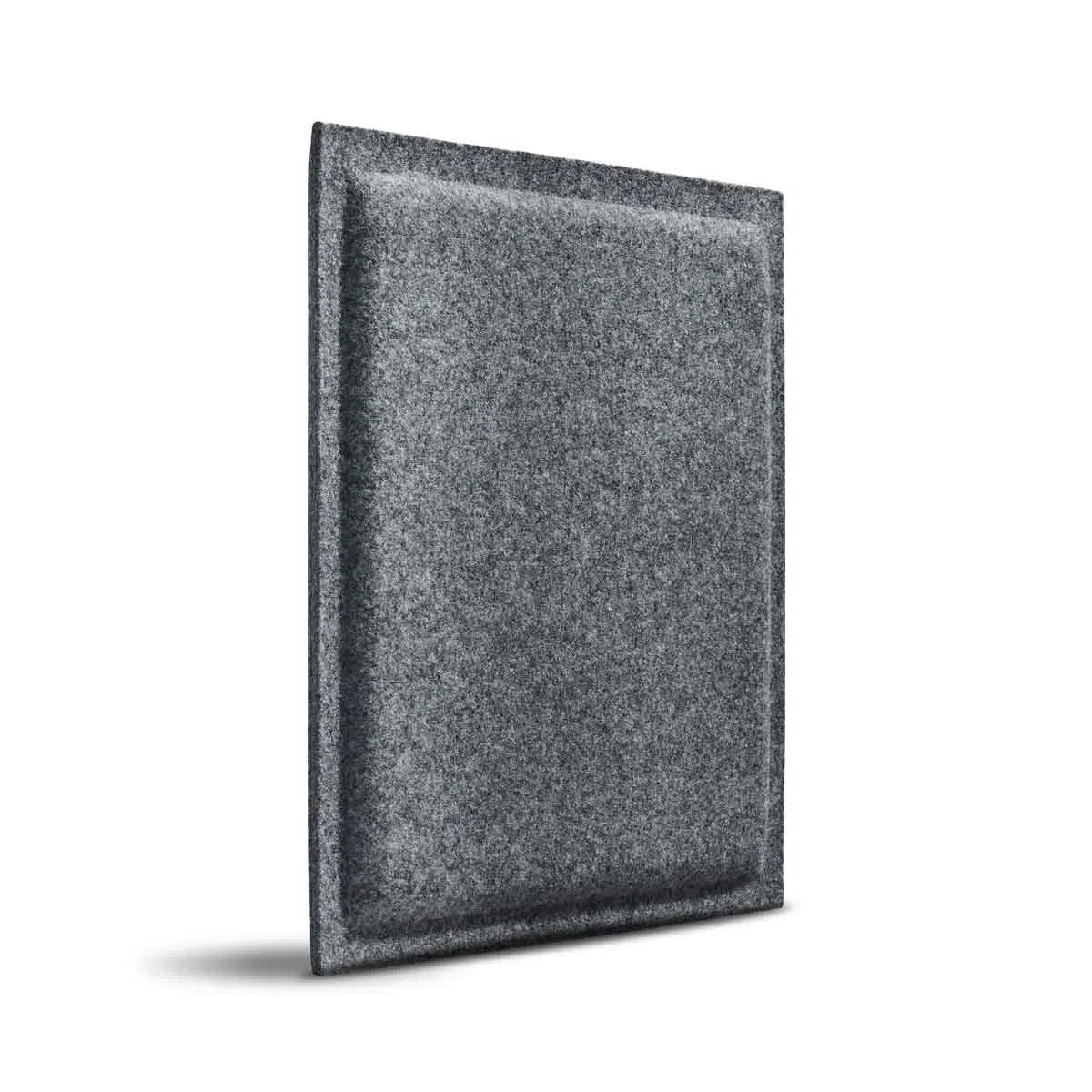 SQUARE BOLD Acoustic 3D Felt Wall Panels on white background GREY DecorMania.eu