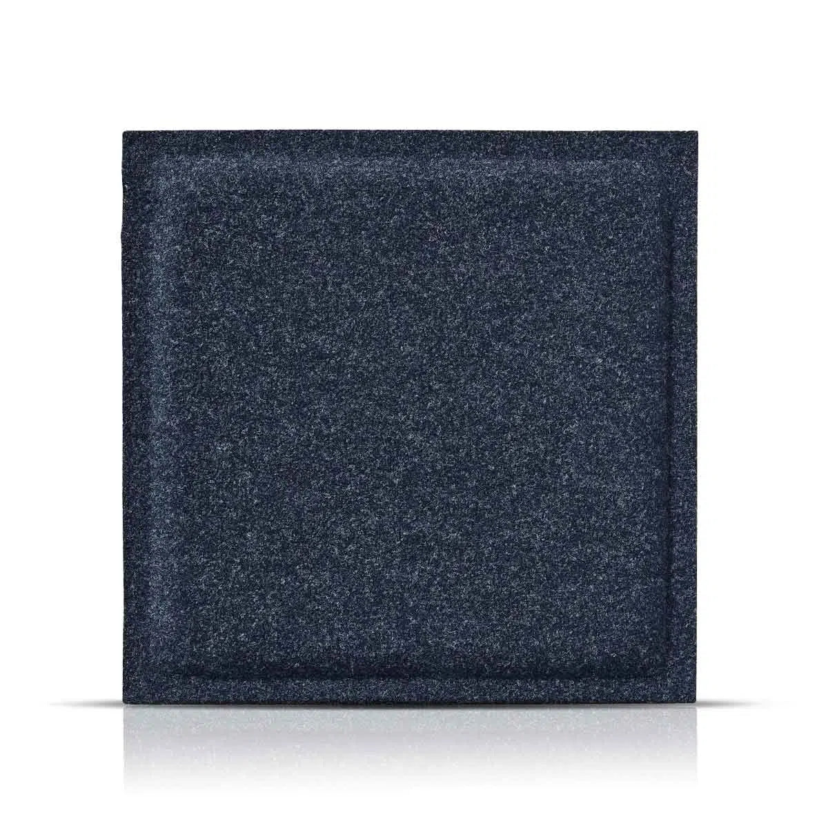 SQUARE BOLD Acoustic 3D Felt Wall Panels on white background NAVY Decormania.eu