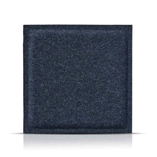 SQUARE BOLD Acoustic 3D Felt Wall Panels on white background NAVY Decormania.eu