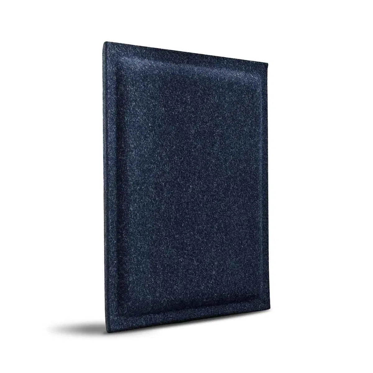 SQUARE BOLD Acoustic 3D Felt Wall Panels on white background NAVY Decormania.eu