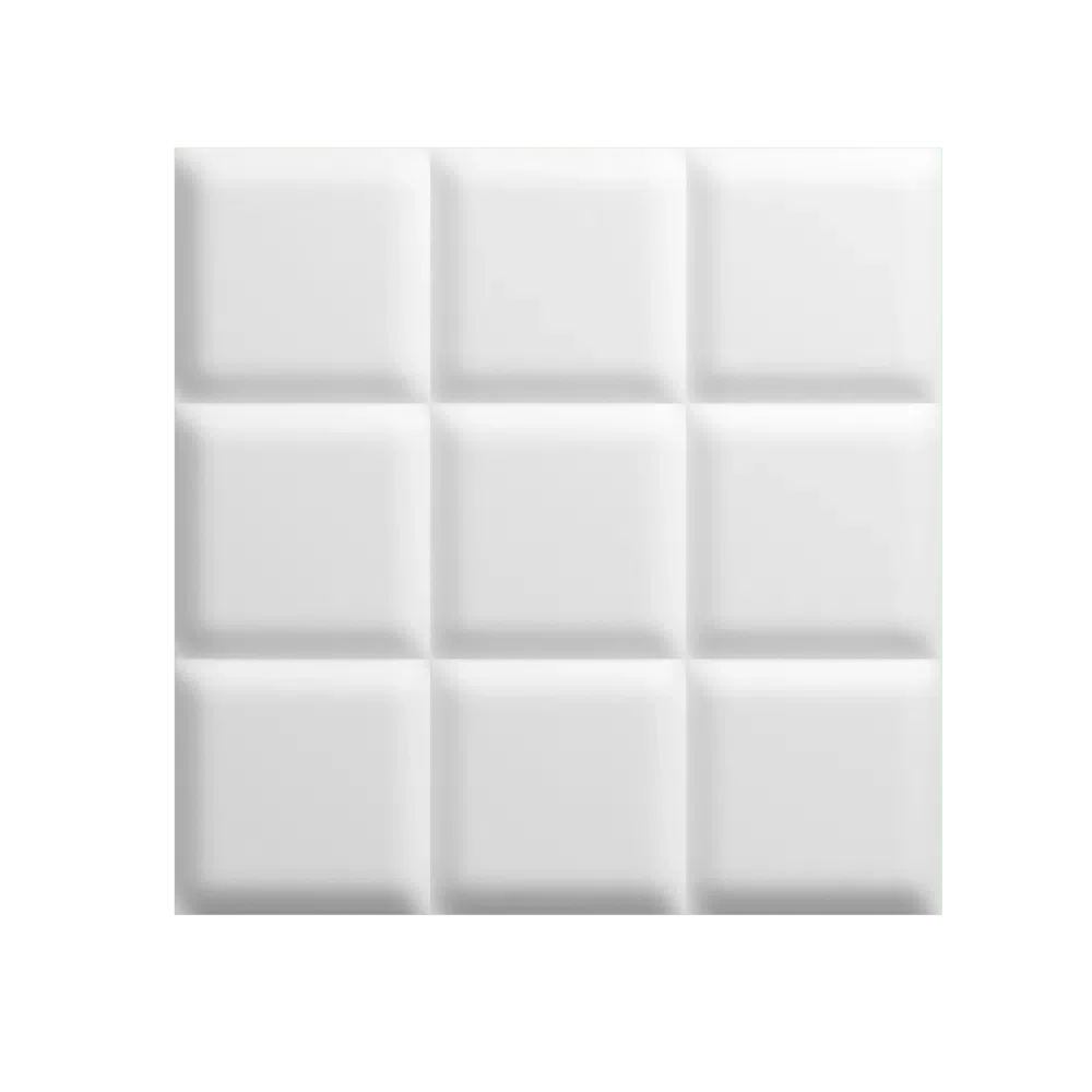 SQUARE Polystyrene Wall Art – 3D Decorative Panels on transparent background DecorMania.eu