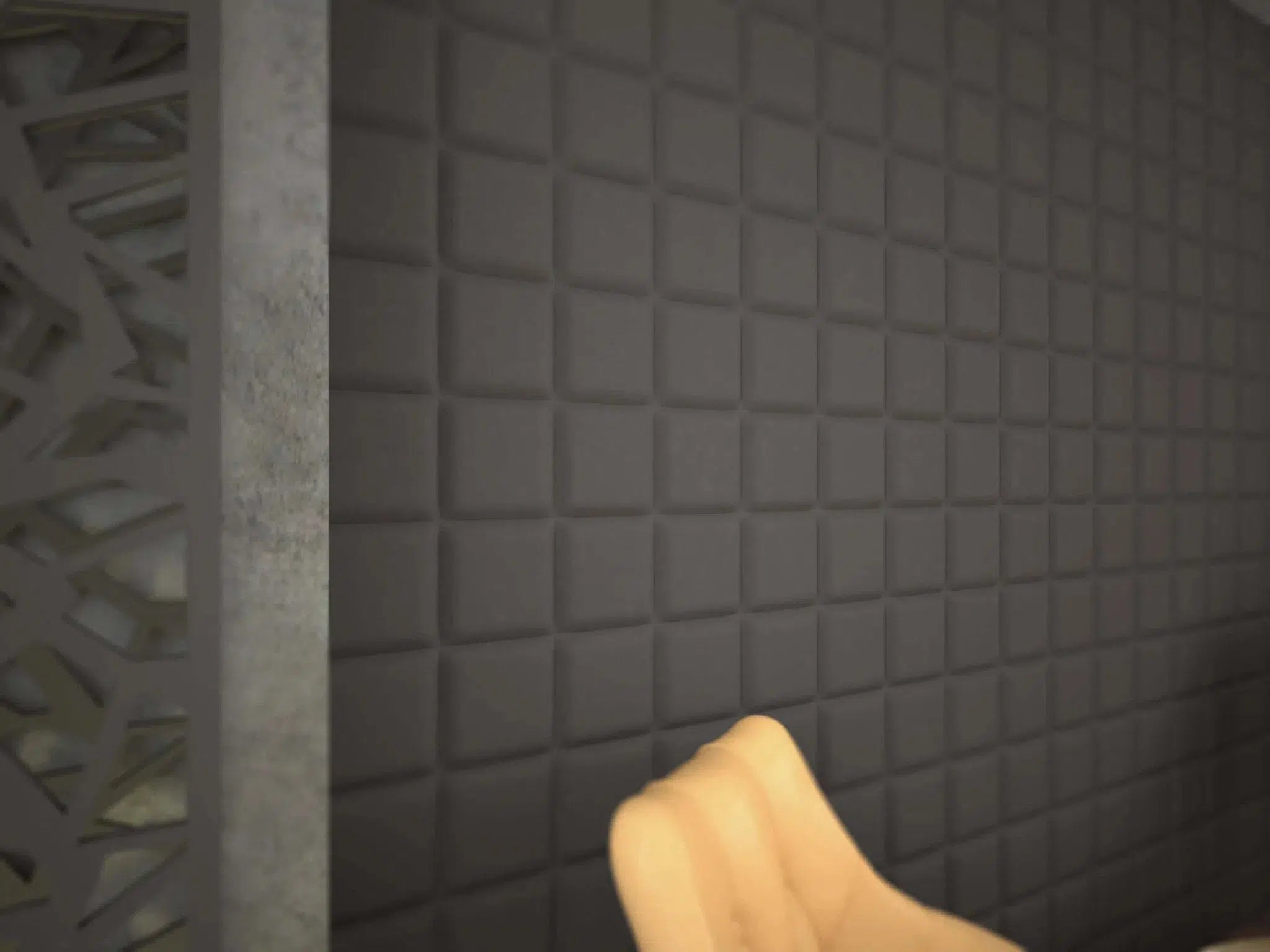 SQUARE Polystyrene Wall Art – 3D Decorative Panels in grey interior DecorMania.eu