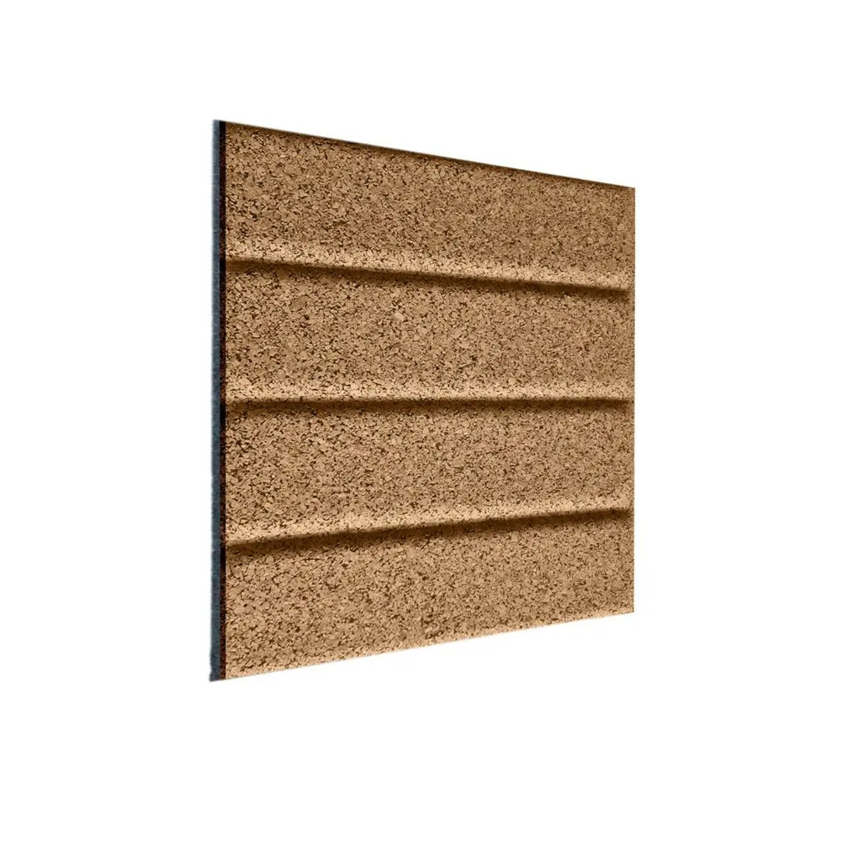 STRIPES 3D Cork Acoustic Wall Panels - box of 4 on white background DecorMania.eu