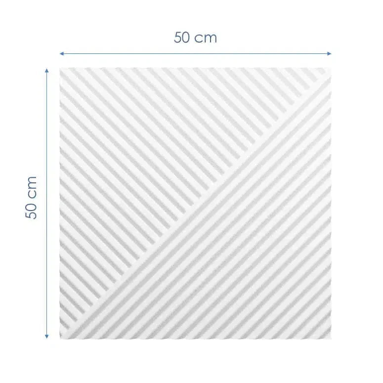 STRIPES 2 Polystyrene Wall Art – 3D Decorative Panels on white background with dimensions DecorMania.eu