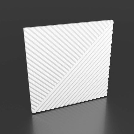 STRIPES 2 Polystyrene Wall Art – 3D Decorative Panels on grey background DecorMania.eu