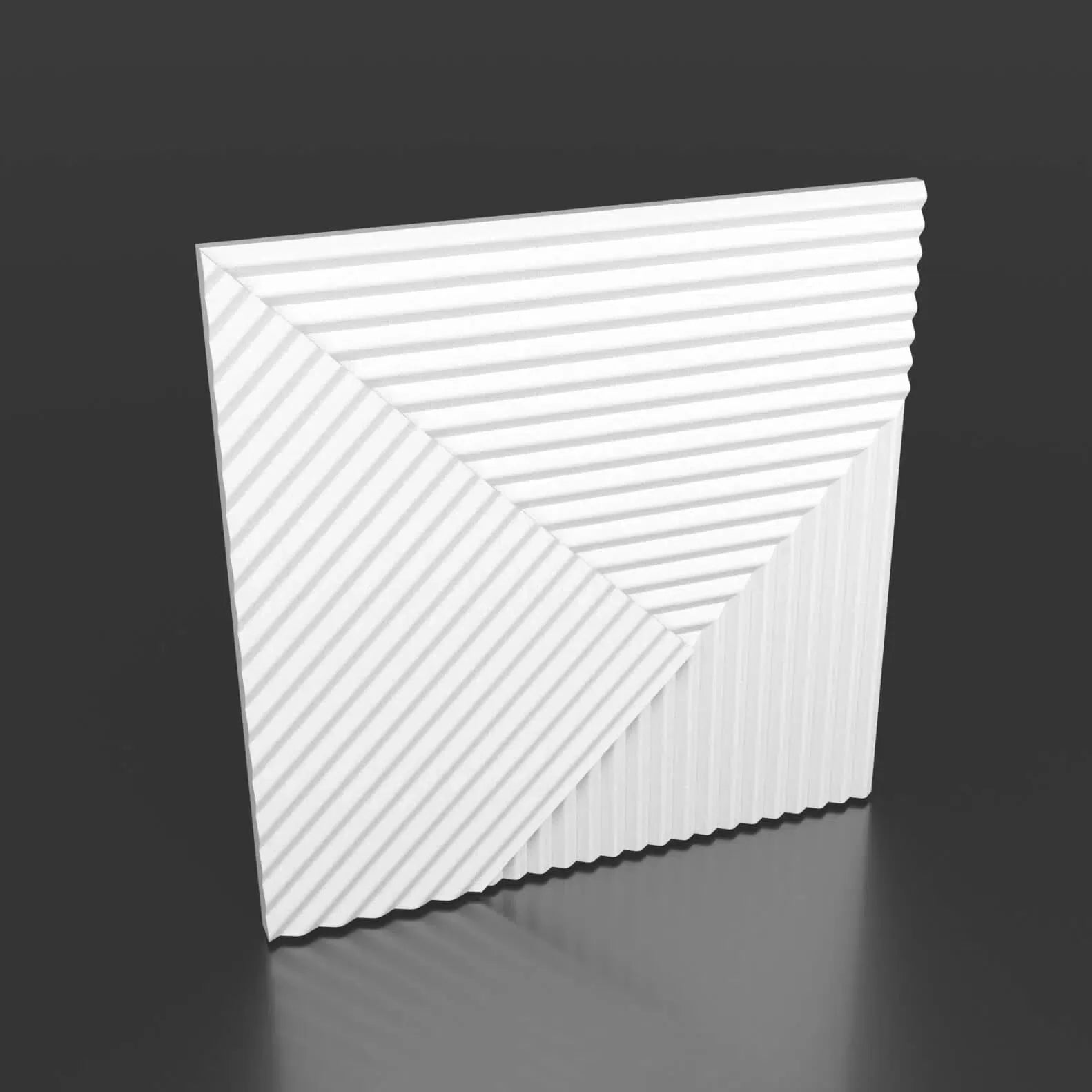 STRIPES Polystyrene Wall Art – 3D Decorative Panels on grey background DecorMania.eu