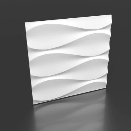 SANDGLASS Polystyrene Wall Art – 3D Decorative Panels on grey background DecorMania.eu