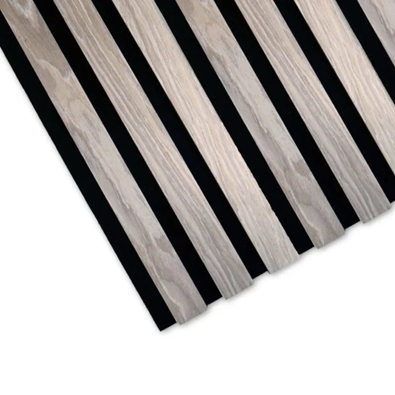 Siberian Acoustic Wood Slat Wall Panel texture closeup DecorMania.eu
