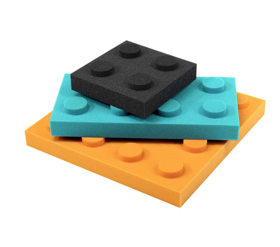 Soft Foam Wall Panels - BUILDING BLOCKS For Kids 25x75 stack on white background DecorMania EU