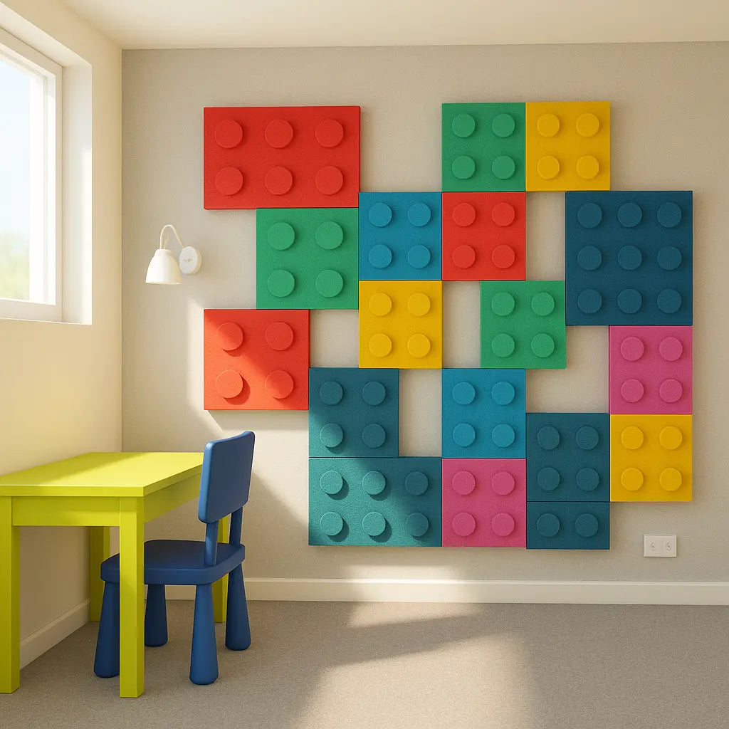 Soft Foam Wall Panels - BUILDING BLOCKS For Kids in cozy interior DecorMania EU