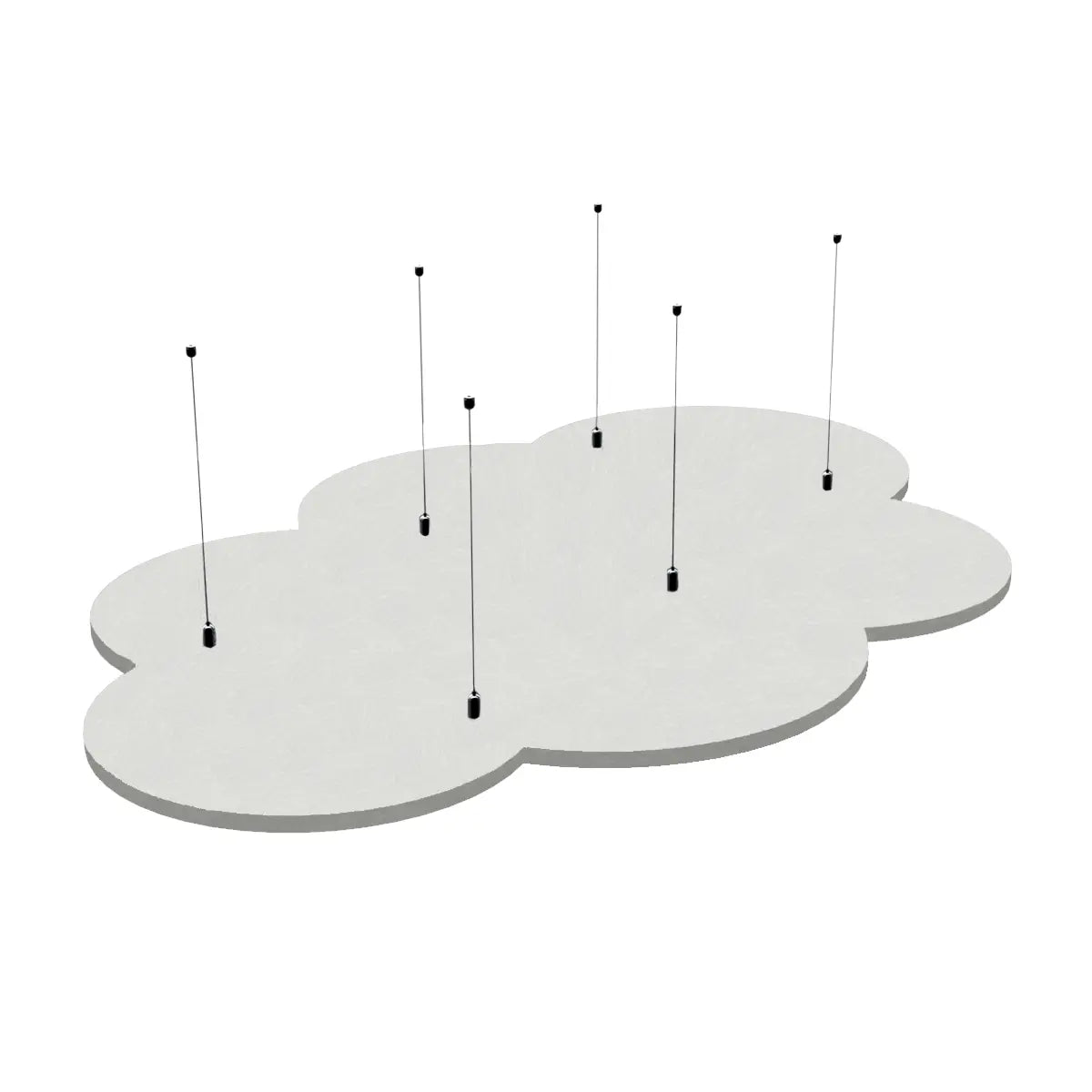 Suspended Ceiling Panels - Acoustic Felt CLOUD L swatch on white background Decormania EU