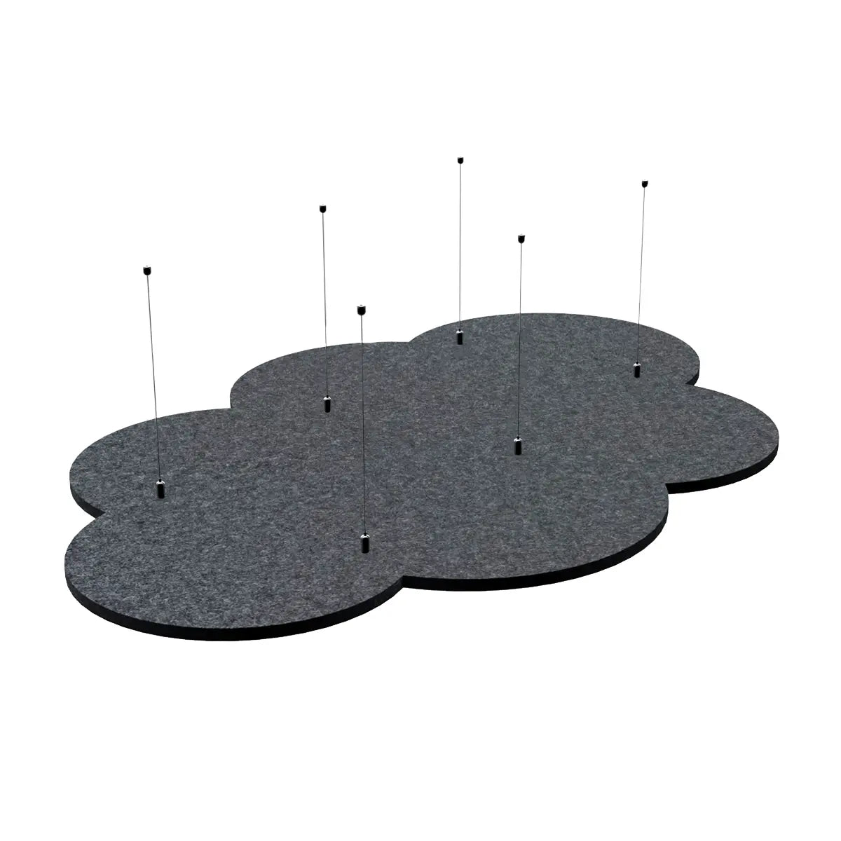 Suspended Ceiling Panels - Acoustic Felt CLOUD L on white interior Decormania EU