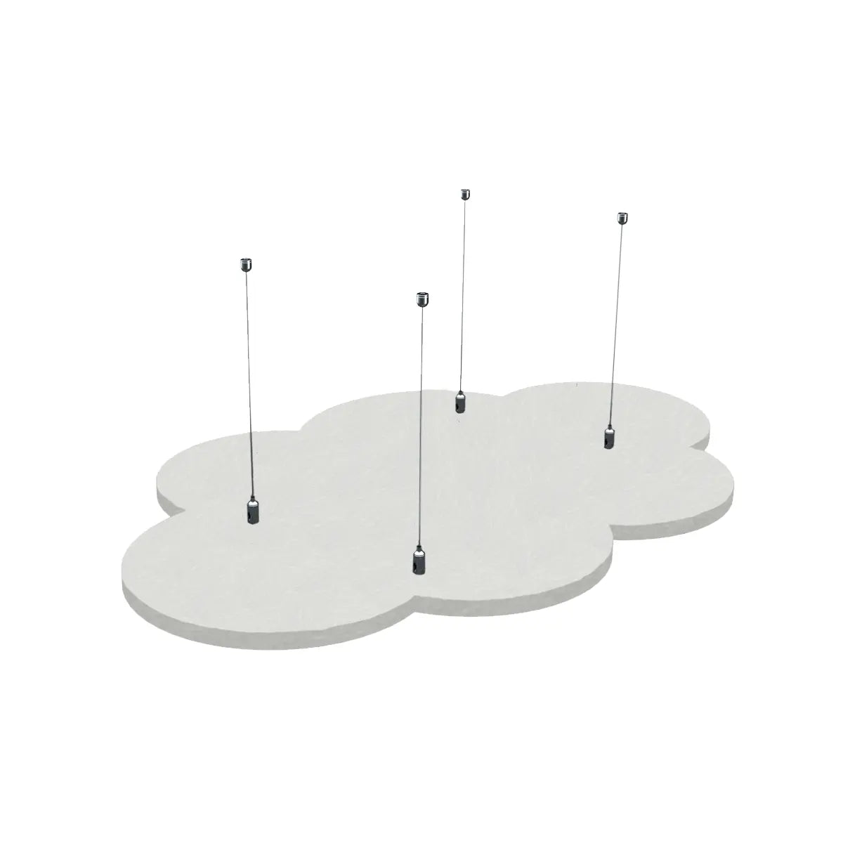 Suspended Ceiling Panels - Acoustic Felt CLOUD M on white background Decormania EU