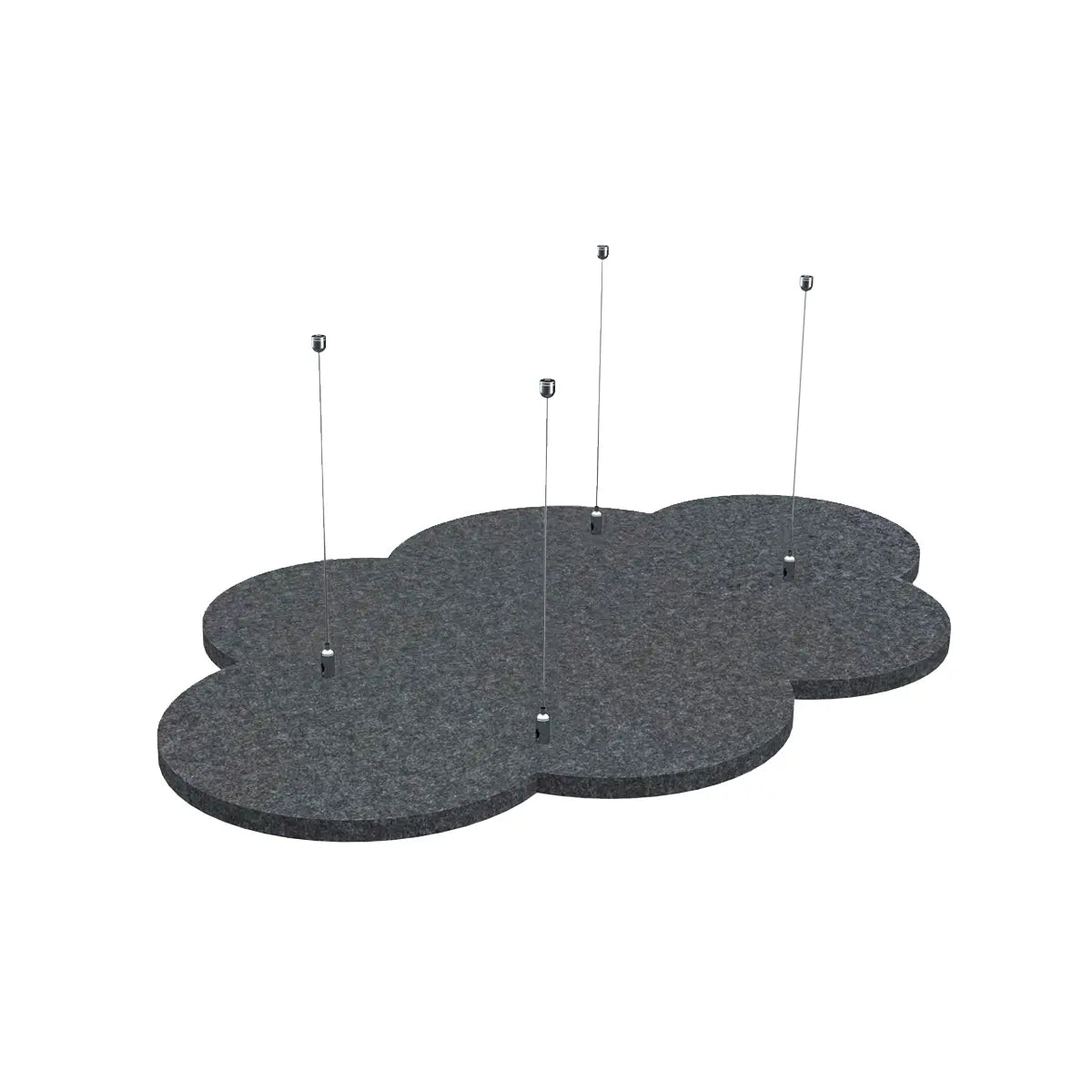 Suspended Ceiling Panels - Acoustic Felt CLOUD M on white background Decormania EU