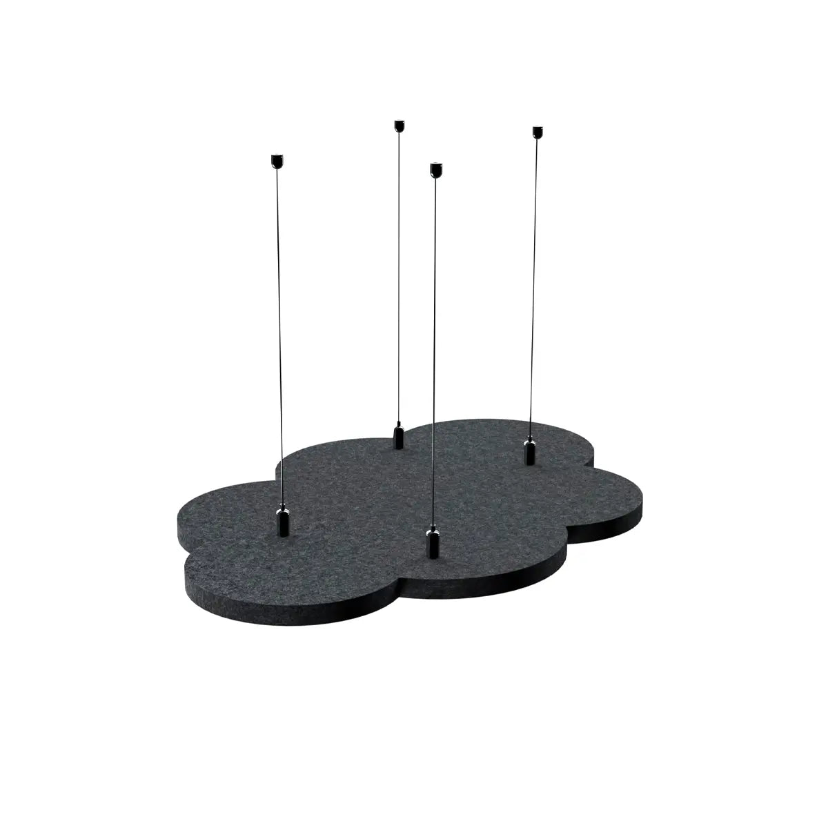 Suspended Ceiling Panels - Acoustic Felt CLOUD S on white background Decormania EU